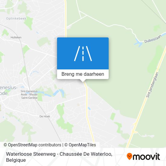 Waterloose Steenweg - Chaussée De Waterloo kaart