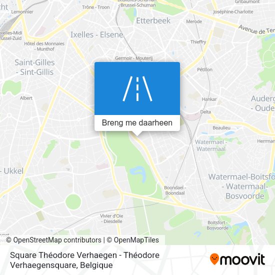 Square Théodore Verhaegen - Théodore Verhaegensquare kaart