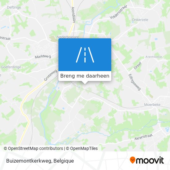 Buizemontkerkweg kaart