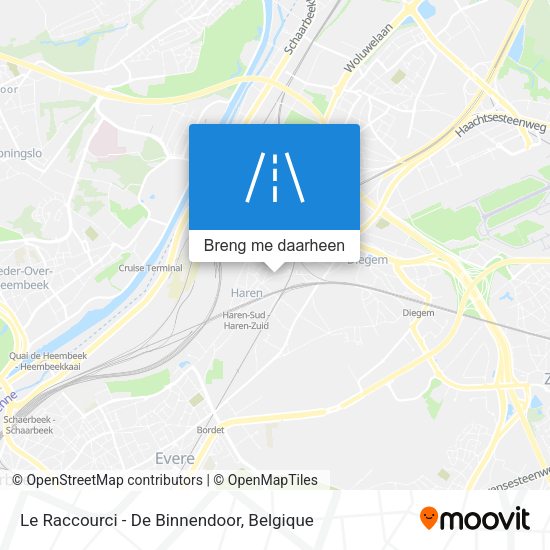 Le Raccourci - De Binnendoor kaart