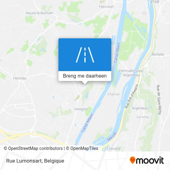 Rue Lumonsart kaart