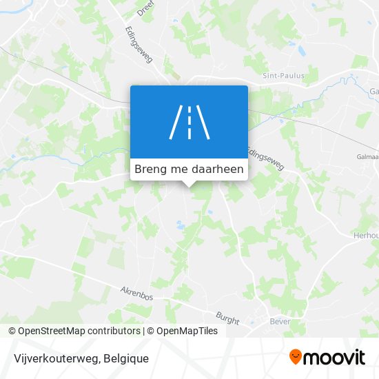 Vijverkouterweg kaart