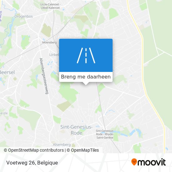 Voetweg 26 kaart