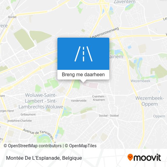 Montée De L'Esplanade kaart