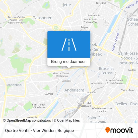 Quatre Vents - Vier Winden kaart