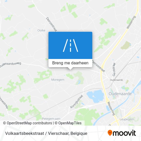 Volkaartsbeekstraat / Vierschaar kaart