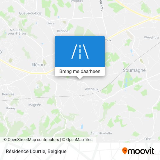 Résidence Lourtie kaart