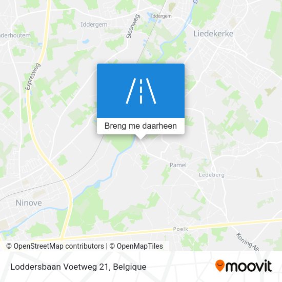 Loddersbaan Voetweg 21 kaart
