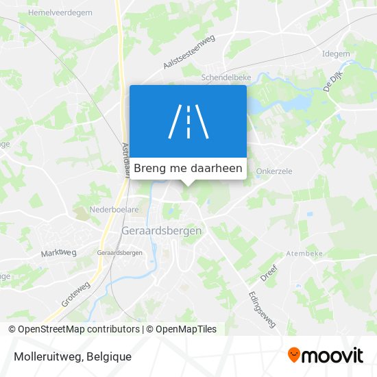 Molleruitweg kaart