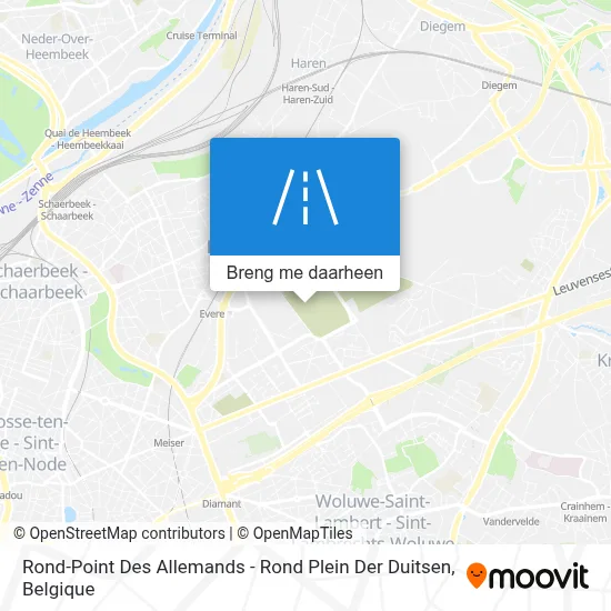 Rond-Point Des Allemands - Rond Plein Der Duitsen kaart