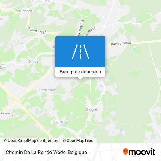 Chemin De La Ronde Wêde kaart
