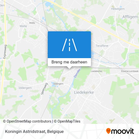 Koningin Astridstraat kaart