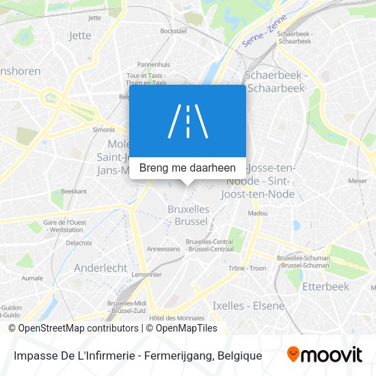 Impasse De L'Infirmerie - Fermerijgang kaart