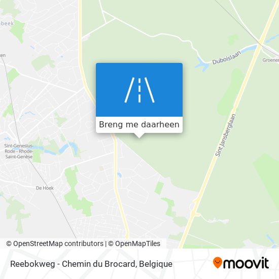 Reebokweg - Chemin du Brocard kaart