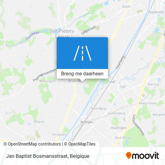 Jan Baptist Bosmansstraat kaart