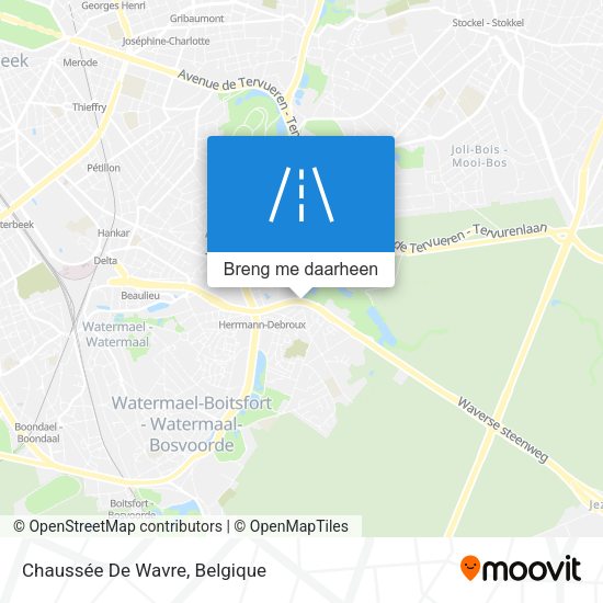 Chaussée De Wavre kaart