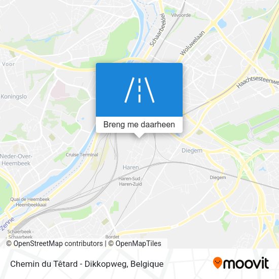 Chemin du Têtard - Dikkopweg kaart