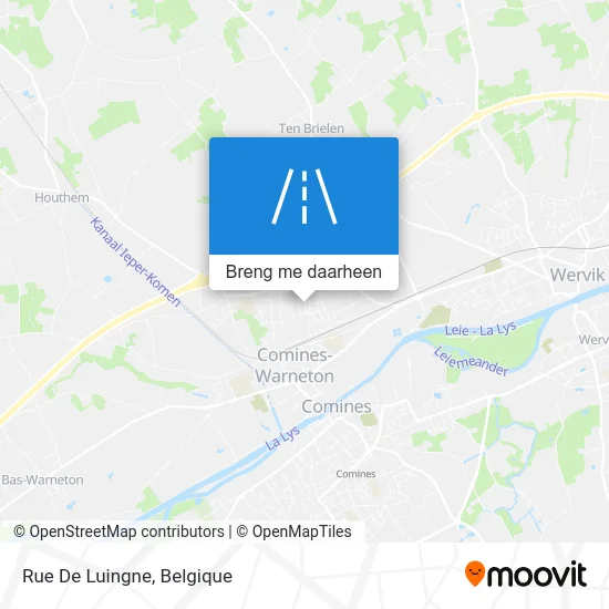 Rue De Luingne kaart