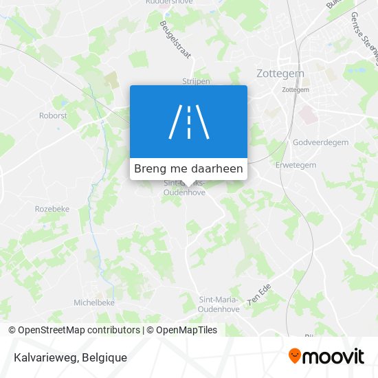 Kalvarieweg kaart