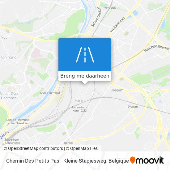 Chemin Des Petits Pas - Kleine Stapjesweg kaart