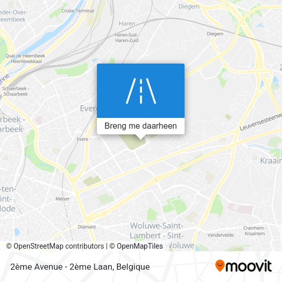 2ème Avenue - 2ème Laan kaart