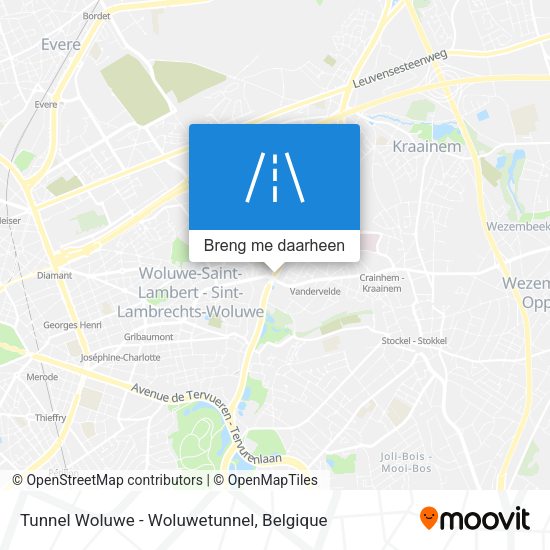 Tunnel Woluwe - Woluwetunnel kaart