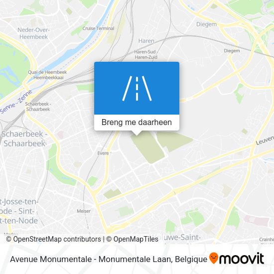Avenue Monumentale - Monumentale Laan kaart