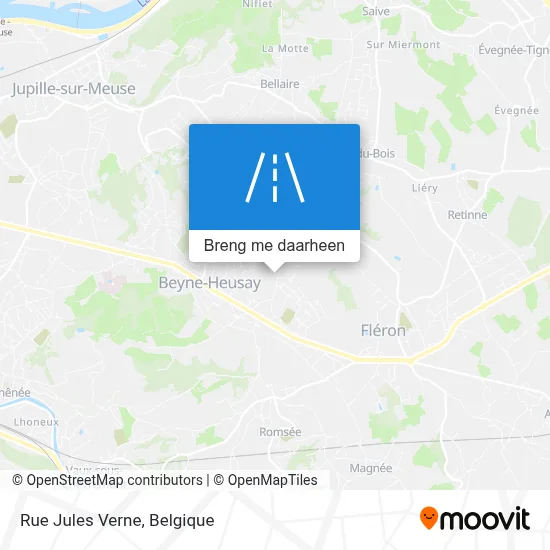 Rue Jules Verne kaart