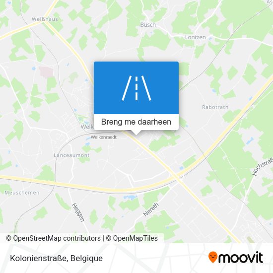Kolonienstraße kaart