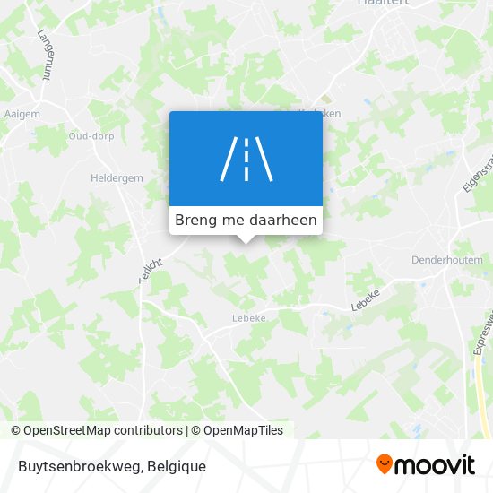 Buytsenbroekweg kaart