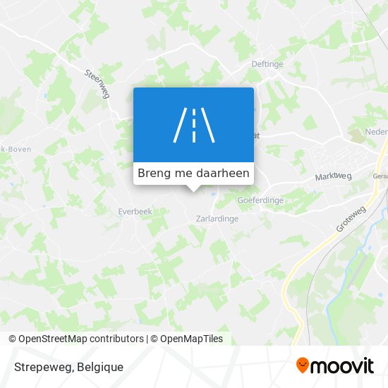 Strepeweg kaart