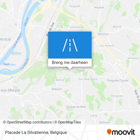 Placede La Silvatienne kaart