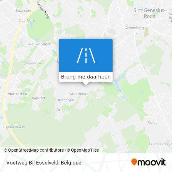 Voetweg Bij Esselveld kaart