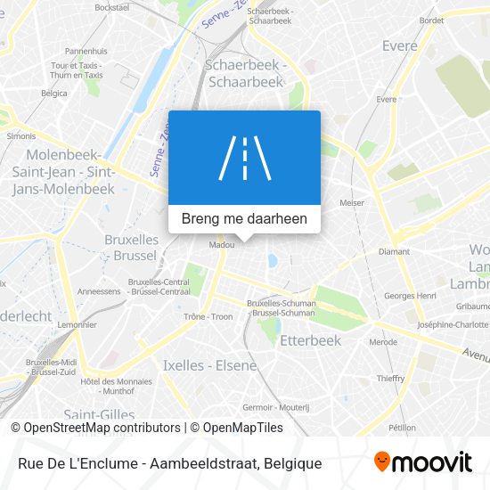 Rue De L'Enclume - Aambeeldstraat kaart
