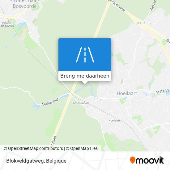 Blokveldgatweg kaart