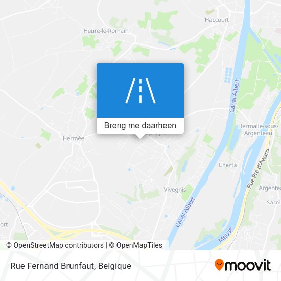 Rue Fernand Brunfaut kaart