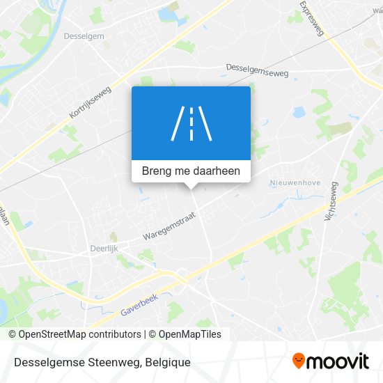 Desselgemse Steenweg kaart