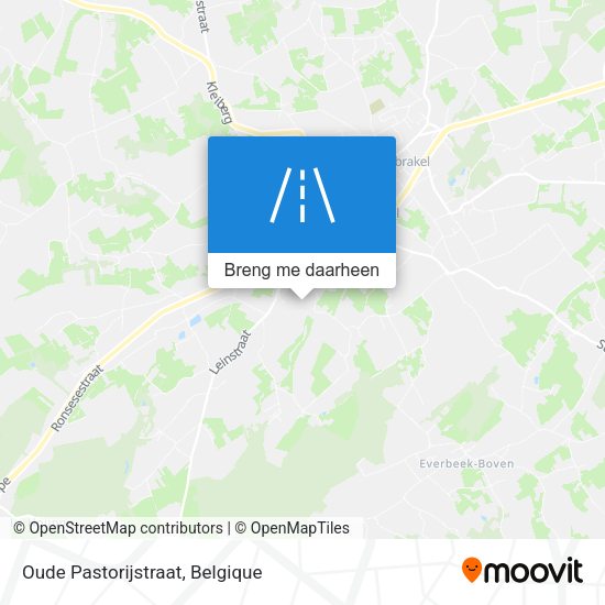 Oude Pastorijstraat kaart