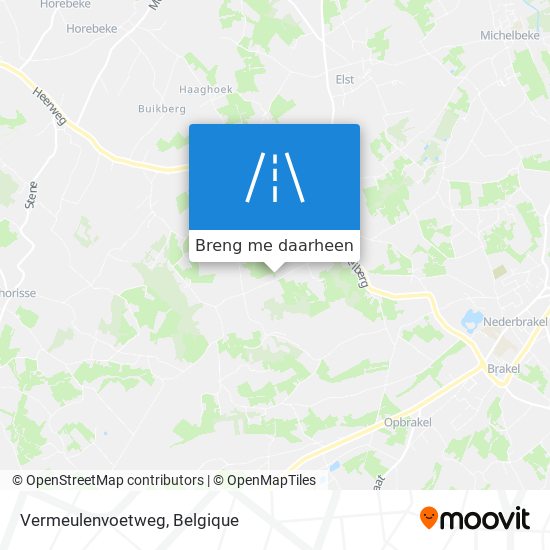 Vermeulenvoetweg kaart