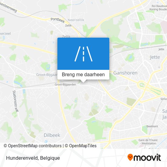 Hunderenveld kaart