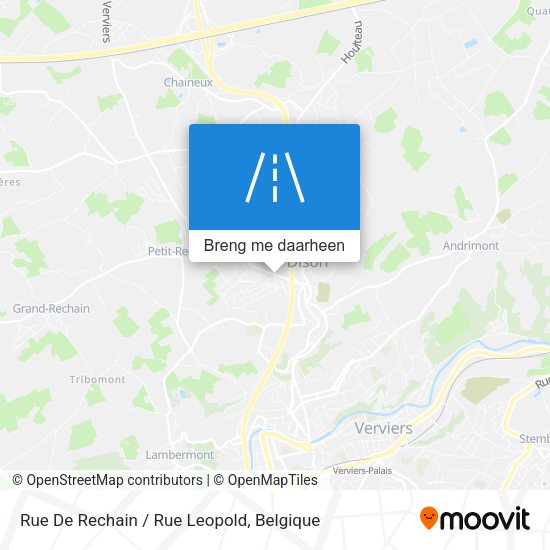 Rue De Rechain / Rue Leopold kaart