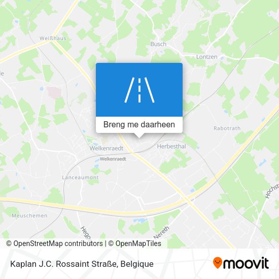 Kaplan J.C. Rossaint Straße kaart