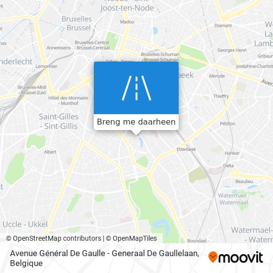 Avenue Général De Gaulle - Generaal De Gaullelaan kaart