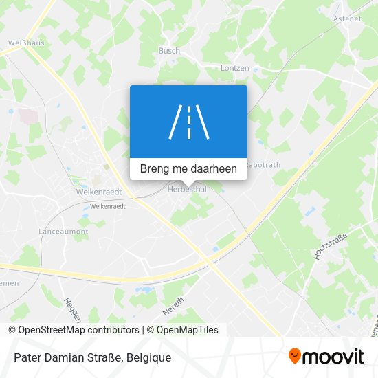 Pater Damian Straße kaart