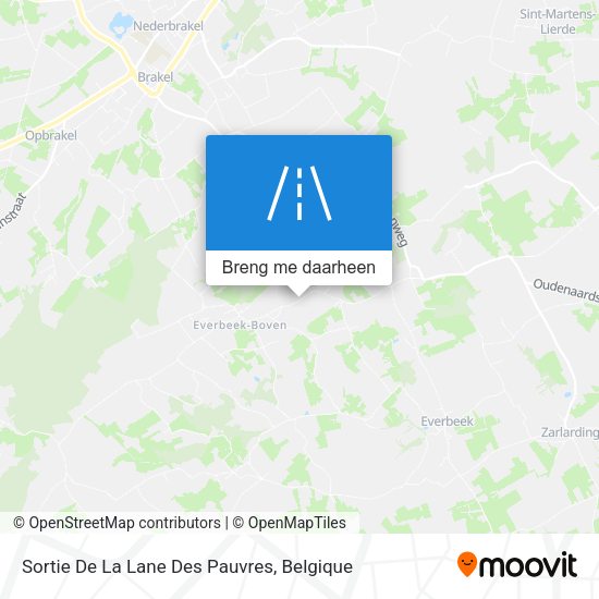 Sortie De La Lane Des Pauvres kaart