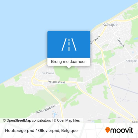 Houtsaegerpad / Ollevierpad kaart