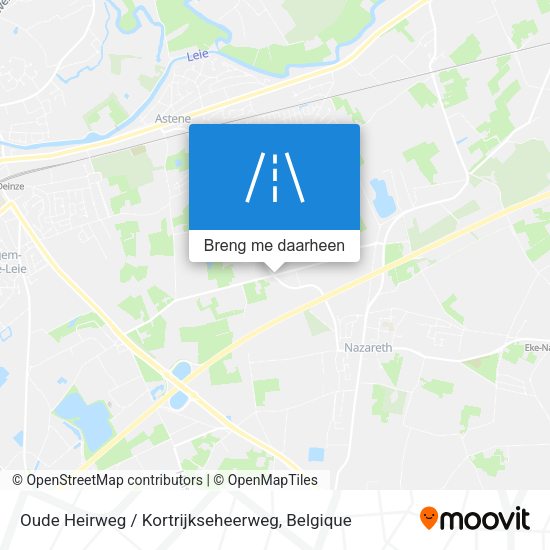 Oude Heirweg / Kortrijkseheerweg kaart