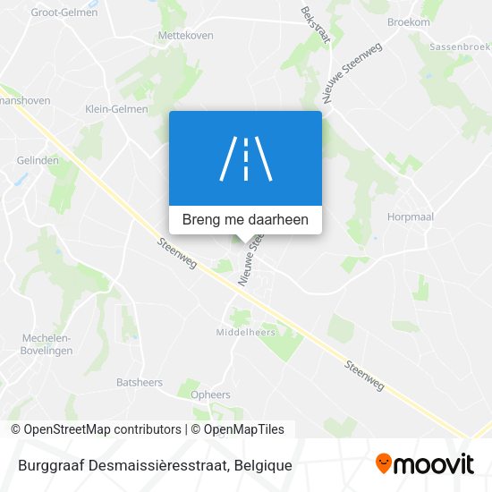 Burggraaf Desmaissièresstraat kaart