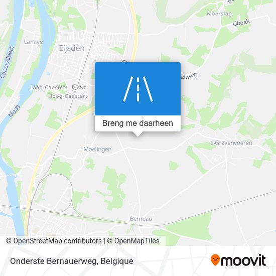 Onderste Bernauerweg kaart
