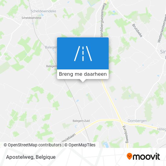 Apostelweg kaart